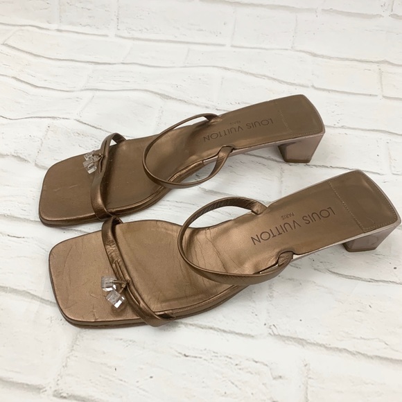 lv two strap sandals